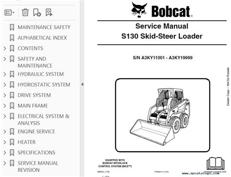 bobcat s130 skid steer specifications|bobcat s130 operating manual.